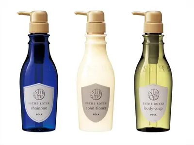 three bottles of white and blue wine on a white background at YADOYA Negishi in Tokyo