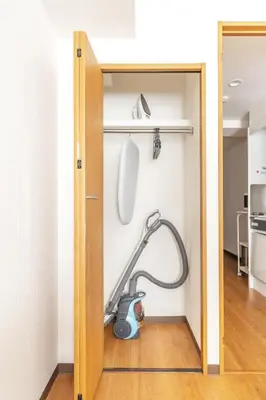 a room with a vacuum in a room at Dash Living Shinjuku in Tokyo