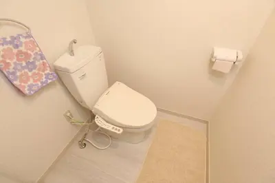 an overhead view of a bathroom with a toilet at Takemura Building 105 in Tokyo