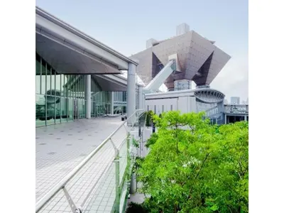 an external view of a building with trees in front at Urayasu Sun Hotel - Vacation STAY 33022v in Urayasu