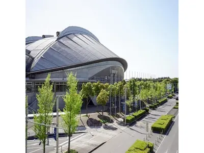 a building with a lot of trees in front of it at Urayasu Sun Hotel - Vacation STAY 33015v in Urayasu