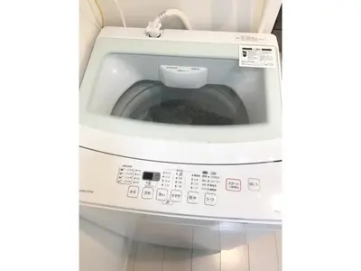 a washing machine with its door open in a bathroom at KIKO HOUSE - Vacation STAY 42456v in Tokyo