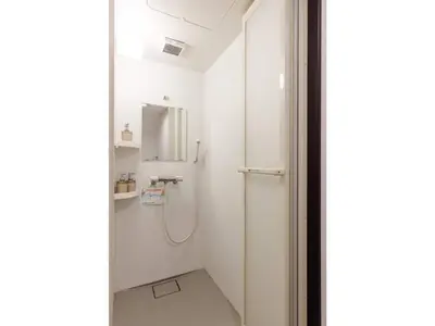 a bathroom with a shower and a sink at Gracias Shibuya Honmachi - Vacation STAY 81716v in Tokyo