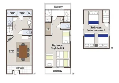 a floor plan of a house at Gracias Shibuya Honmachi - Vacation STAY 81716v in Tokyo