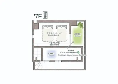 a floor plan of a house at Ryoma THE TOWER - Vacation STAY 12892 in Tokyo
