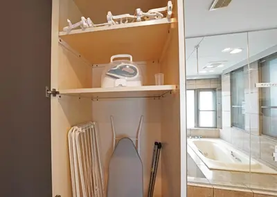 a bathroom with a shower and a bath tub at Ryoma THE TOWER - Vacation STAY 12892 in Tokyo