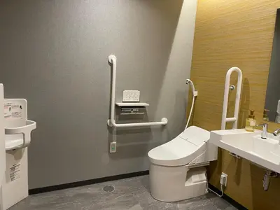 a bathroom with a toilet and a sink at KOKO HOTEL Residence Asakusa Tawaramachi in Tokyo