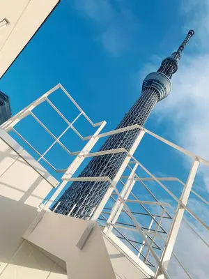 a view of the shanghai tower at ZAITO Tokyo Mukojima Hotel \u62bc\u4e0a\u99c5\u5f92\u6b69\u4e03\u5206\u30db\u30c6\u30eb in Tokyo