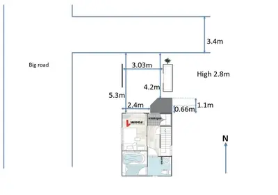 a floor plan of a house at Hotel chen's house - Vacation STAY 42508v in Tokyo