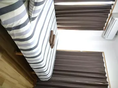 a view from the top of a stairs in a room at Ichijuku Ryokan Kaminarimon - Vacation STAY 75796v in Tokyo