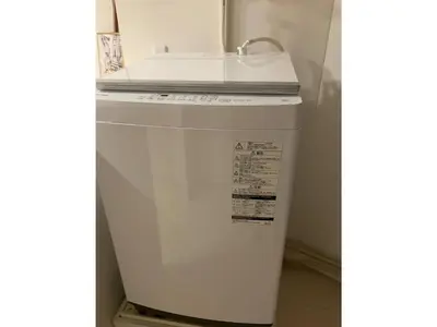 a white refrigerator with a sink on top of it at Private Hotel Oshiage - Vacation STAY 81630v in Tokyo