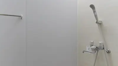 a shower in a bathroom with the door open at HOTEL ESTASIA Ryogoku - Vacation STAY 98929v in Tokyo
