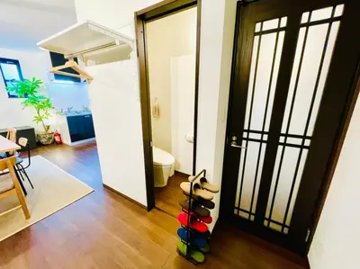 a room with a door with shoes on the floor at Sumida-ku - House - Vacation STAY 86950v in Tokyo