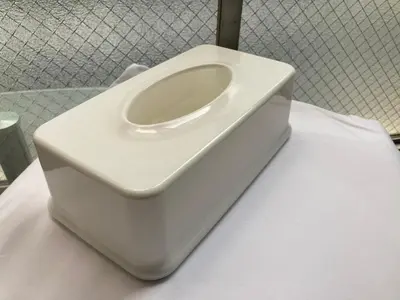 a white toilet sitting on top of a table at AN HOTEL in Tokyo
