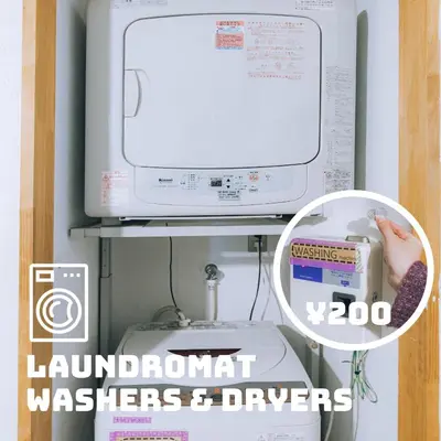 a microwave oven sitting on top of a shelf at LovesunshineBackpackers in Tokyo