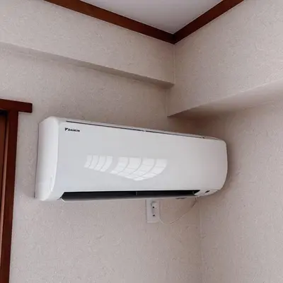 a wall mounted air conditioner in a hotel room at Shiki no Sai Asakusa in Tokyo