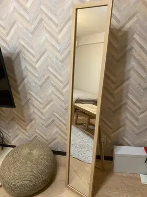 a mirror on a wall next to a room at \u526f\u90fd\u5fc3\u7dda\u6c60\u888b\u99c5C1\u51fa\u53e3\u304b\u3089\u5f92\u6b693\u5206 1\u304b\u6708\u4ee5\u4e0a\u306e\u3054\u4e88\u7d04\u306f6\u5272Off in Tokyo