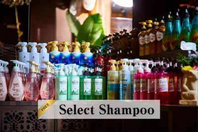 a display of different colored bottles in a store at Petit Bali Ikebukuro in Tokyo