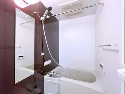 a bathroom with a sink and a bath tub at MAT OSHIAGE Ⅱ in Tokyo