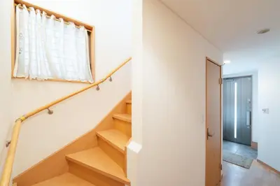 a staircase in a house with a window at Fukuhama - Vacation STAY 13867 in Tokyo