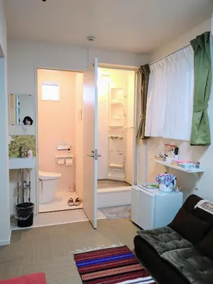 a small room with a bathroom with a toilet at Tokyo stay Hut SARI - Vacation STAY 27260v in Tokyo