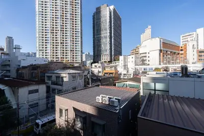 a view of a city with tall buildings at CREAL premier\u8d64\u5742 in Tokyo