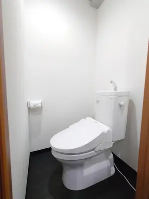 a bathroom with a white toilet in a room at peter hotel akihabara in Tokyo