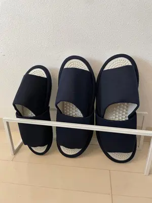 a pair of black shoes sitting on a shelf at BEST LOCATED SHINJUKU CENTRAL Full-Furnished APARTMENT 3minWalk to Station2 in Tokyo
