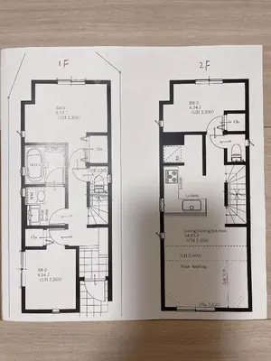 a drawing of a floor plan of a house at SKYTREE HOUSE in Tokyo