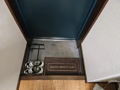 a box with a sign that reads shock incognition at Shibuya SG House Free Wifi in Tokyo